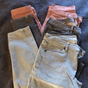 Loft Modern Skinny Jeans - lot of 3 - size 4